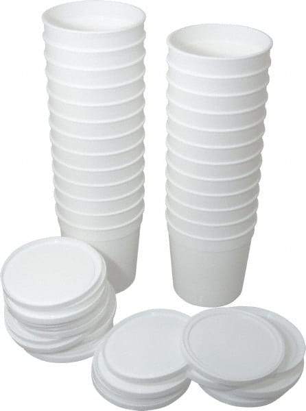 Dynalon Labware - 16 oz Disposable Container - PPCO, White, 3-5/8" High x 2-3/4" Diam, 3/4" Cap - All Tool & Supply