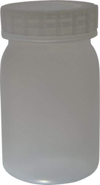 Bel-Art - 16 oz Wide-Mouth Bottle - Polypropylene, Translucent, 5.3" High x 3.2" Diam, 3/4" Cap - All Tool & Supply