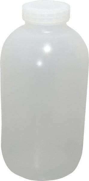 Bel-Art - 1 Gal Wide-Mouth Bottle - Polypropylene, Translucent, 11.3" High x 5.9" Diam, 3/4" Cap - All Tool & Supply