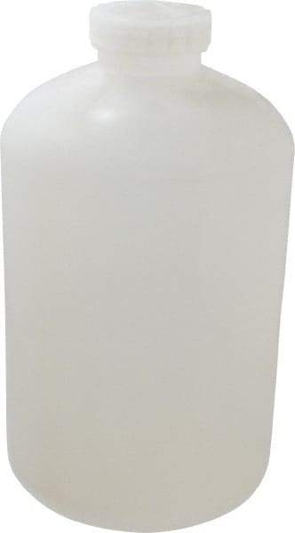 Bel-Art - 2 Gal Wide-Mouth Bottle - Polypropylene, Translucent, 13.1" High x 7.4" Diam, 3/4" Cap - All Tool & Supply