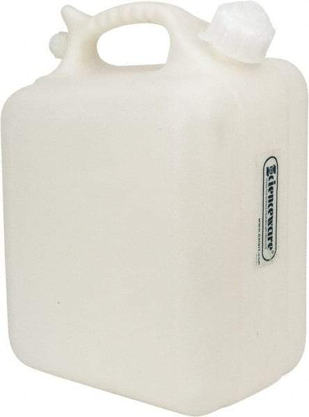 Bel-Art - 2-1/2 Gal Carboy - Polyethylene, White, 7.3" High x 10.1" Diam, 3/4" Cap - All Tool & Supply