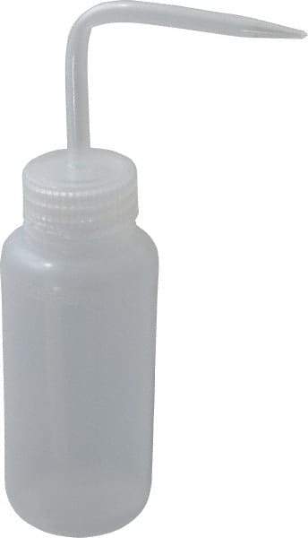 Bel-Art - 8 oz Wide-Mouth Bottle - Polyethylene, Translucent, 43mm Cap - All Tool & Supply