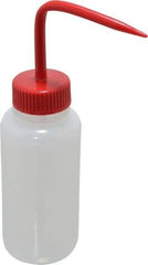 Bel-Art - 8 oz Wide-Mouth Bottle - Polyethylene, Translucent, 43mm Cap - All Tool & Supply