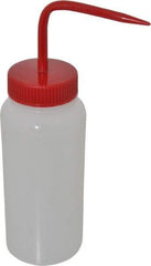 Bel-Art - 16 oz Wide-Mouth Bottle - Polyethylene, Translucent, 43mm Cap - All Tool & Supply