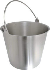 VOLLRATH - 3-1/4 Gal Tapered Cylinder Stainless Steel Pail - 9-1/4" High x 30-1/2" Diam - All Tool & Supply