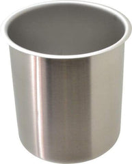 VOLLRATH - Round, Chrome Stainless Steel Food Storage Container - 7.3" High x 6.1" Wide - All Tool & Supply