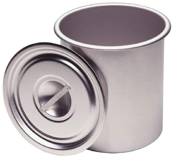 VOLLRATH - Round, Chrome Stainless Steel Food Storage Container - 10.9" High x 9" Wide - All Tool & Supply