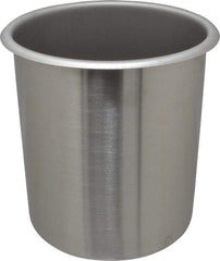 VOLLRATH - Round, Chrome Stainless Steel Food Storage Container - 7.6" High x 6-1/2" Wide - All Tool & Supply