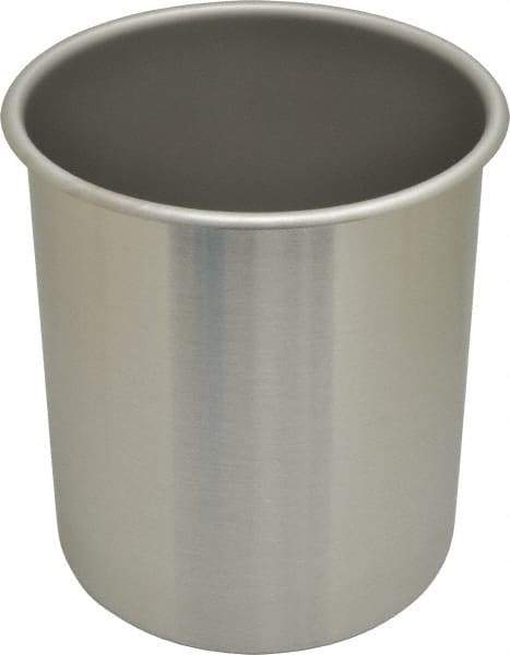 VOLLRATH - Round, Chrome Stainless Steel Food Storage Container - 8.6" High x 7.3" Wide - All Tool & Supply