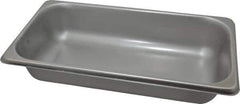 VOLLRATH - Rectangular, Chrome Stainless Steel Food Pan - 2-1/2" High x 6.9" Wide x 12.8" Long - All Tool & Supply