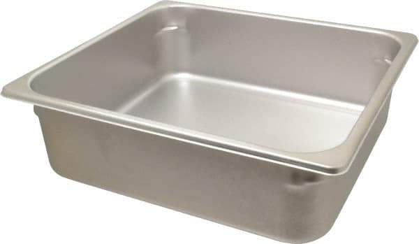 VOLLRATH - Rectangular, Chrome Stainless Steel Food Pan - 4" High x 12.8" Wide x 13.9" Long - All Tool & Supply