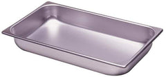 VOLLRATH - Rectangular, Chrome Stainless Steel Food Pan - 4" High x 12.8" Wide x 20.8" Long - All Tool & Supply