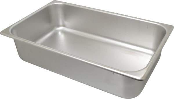 VOLLRATH - Rectangular, Chrome Stainless Steel Food Pan - 4" High x 9.8" Wide x 16.4" Long - All Tool & Supply