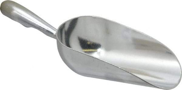 VOLLRATH - 5 oz Silver Cast Aluminum Round Bottom Scoop - 2.4" Wide Bowl, 2-1/2" Handle Length, 7.1" OAL - All Tool & Supply