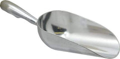 VOLLRATH - 5 oz Silver Cast Aluminum Round Bottom Scoop - 2.4" Wide Bowl, 2-1/2" Handle Length, 7.1" OAL - All Tool & Supply