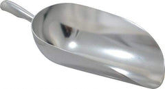 VOLLRATH - 86 oz Silver Cast Aluminum Round Bottom Scoop - 6.3" Wide Bowl, 4.3" Handle Length, 15.6" OAL - All Tool & Supply