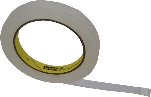 3M - 1/2" x 72 Yd Clear Acrylic Adhesive Packaging Tape - Polypropylene Film Backing, 2.5 mil Thick, Series 605 - All Tool & Supply