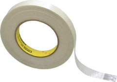 3M - 3/4" x 60 Yd Clear Rubber Adhesive Packaging Tape - Polypropylene Film Backing, 6.6 mil Thick, 380 Lb Tensile Strength, Series 8981 - All Tool & Supply