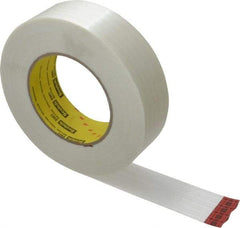 3M - 1-1/2" x 60 Yd Clear Rubber Adhesive Packaging Tape - Polypropylene Film Backing, 6.6 mil Thick, 380 Lb Tensile Strength, Series 8981 - All Tool & Supply