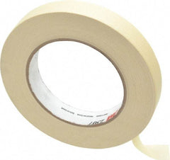 3M - 3/4" Wide x 60 Yd Long Tan Paper Masking Tape - Series 2307, 5.2 mil Thick, 23 In/Lb Tensile Strength - All Tool & Supply