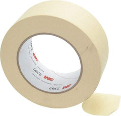 3M - 2" Wide x 60 Yd Long Tan Paper Masking Tape - Series 2307, 5.2 mil Thick, 23 In/Lb Tensile Strength - All Tool & Supply