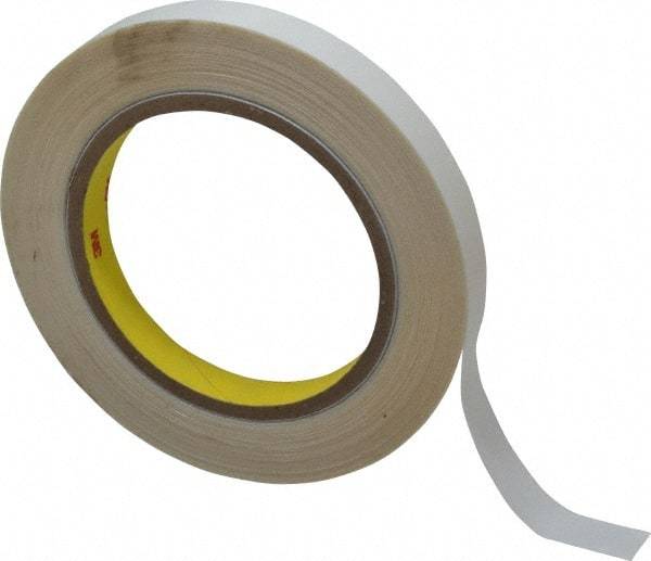 3M - 1/2" x 36 Yd Acrylic Adhesive Double Sided Tape - 3.9 mil Thick, Clear, Polyester Film Liner, Continuous Roll, Series 444 - All Tool & Supply