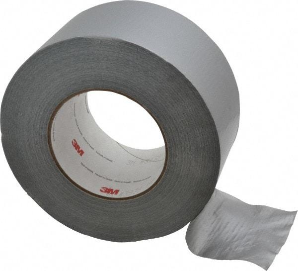 3M - 3" x 55m Silver Duct Tape - 9 mil, Rubber Adhesive, Polyethylene Film Backing, 25 Lb/ln Tensile Strength, 200°F Max, Series 3939 - All Tool & Supply