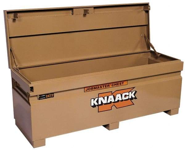 Knaack - 72" Wide x 24" Deep x 28-1/4" High Job Site Box - Steel, Tan - All Tool & Supply