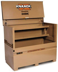 Knaack - 60" Wide x 30" Deep x 46" High Job Site Piano Box - Steel, Tan - All Tool & Supply