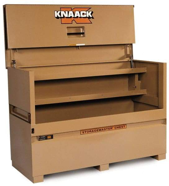 Knaack - 72" Wide x 30" Deep x 49" High Job Site Piano Box - Steel, Tan - All Tool & Supply