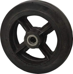 Fairbanks - 10 Inch Diameter x 2-1/2 Inch Wide, Rubber Caster Wheel - 1,500 Lb. Capacity, 2-3/4 Inch Hub Length, 7/8 Inch Axle Diameter, Roller Bearing - All Tool & Supply