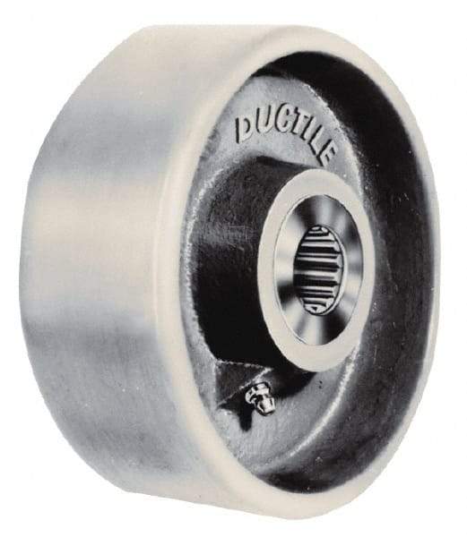 Fairbanks - 8 Inch Diameter x 2-1/2 Inch Wide, Ductile Iron Caster Wheel - 3,500 Lb. Capacity, 2-3/4 Inch Hub Length, 1 Inch Axle Diameter, Roller Bearing - All Tool & Supply