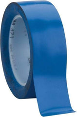 3M - Blue Solid Color Vinyl Tape - 1-1/2" Wide x 108' Long x 5.2 mil Thick, General Traffic - All Tool & Supply