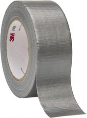 3M - 2" x 50 Yds Silver Duct Tape - 5.8 mil, Rubber Adhesive, Polyethylene Film Backing, 16 Lb/ln Tensile Strength, 200°F Max, Series 1900 - All Tool & Supply