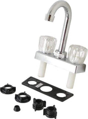 B&K Mueller - Deck Plate Mount, Bar and Hospitality Faucet without Spray - Two Handle, Knob Handle, High Arc Spout - All Tool & Supply