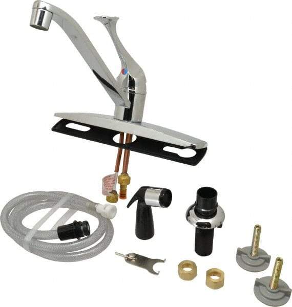 B&K Mueller - Deck Plate Mount, Kitchen Faucet with Spray - One Handle, Lever Handle, Standard Spout - All Tool & Supply