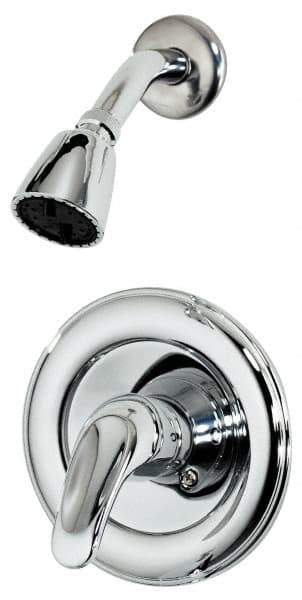 B&K Mueller - Concealed, One Handle, Chrome Coated, Brass, Valve and Shower Head - Lever Handle, Metal Handle - All Tool & Supply