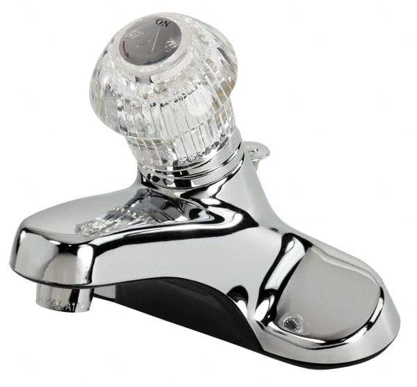 B&K Mueller - Knob Handle, Deck Plate Bathroom Faucet - One Handle, Pop Up Drain, Standard Spout - All Tool & Supply