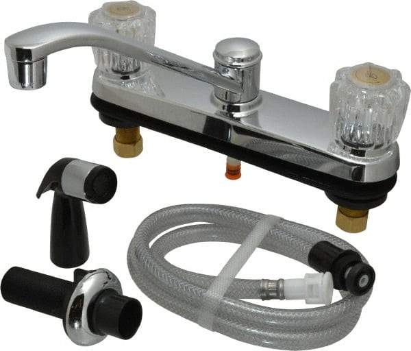 B&K Mueller - Deck Plate Mount, Kitchen Faucet with Spray - Two Handle, Knob Handle, Standard Spout - All Tool & Supply