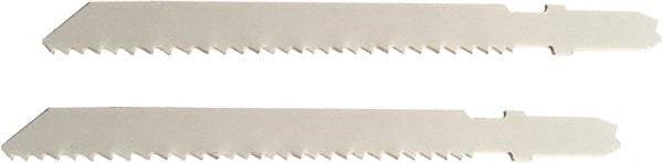 Disston - 3-1/2" Long, 10 to 14 Teeth per Inch, Bi-Metal Jig Saw Blade - Toothed Edge, 0.06" Thick, U-Shank, Raker Tooth Set - All Tool & Supply