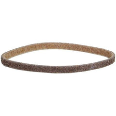 Norton - 1/4" Wide x 18" OAL, Aluminum Oxide Abrasive Belt - Aluminum Oxide, Coarse, Nonwoven, Cloth Backing - All Tool & Supply