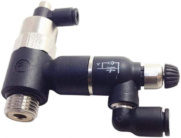 Legris - Speed & Flow Control Valves   Valve Type: Piloted Non-Return w/Flow Regulator & Exhaust    Male Thread Size: 3/8 - All Tool & Supply