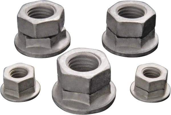 DISC-LOCK - M14x1.50 Metric Fine Class 10 Steel Free Spinning Hex Lock Nut - 21mm High, Magni 565 Finish - All Tool & Supply