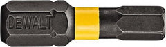 DeWALT - 1/16" Hex Bit - 1/4" Hex Drive, 1" OAL - All Tool & Supply