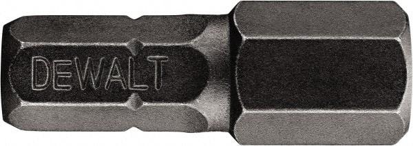 DeWALT - 7/32" Hex Bit - 1/4" Hex Drive, 1" OAL - All Tool & Supply