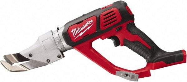 Milwaukee Tool - 3,000 SPM, 18 Volt, Inline Handle, Handheld Cordless Shear - 18 Gauge (Mild Steel) Cutting Capacity - All Tool & Supply