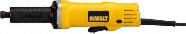 DeWALT - 1/4 Inch Collet, 25,000 RPM, Inline, Electric Die Grinder - 120 Volt, 0.4425 Hp, 4.2 Amp, 6.5 Ft. Long Cord - All Tool & Supply