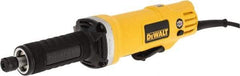 DeWALT - 1/4 Inch Collet, 25,000 RPM, Inline, Electric Die Grinder - 120 Volt, 0.4425 Hp, 4.2 Amp, 6.5 Ft. Long Cord - All Tool & Supply