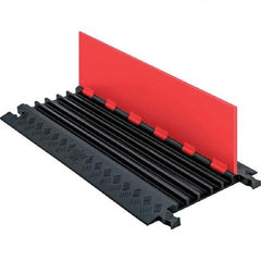 Checkers - On Floor Cable Covers Cover Material: Polyurethane Number of Channels: 5 - All Tool & Supply