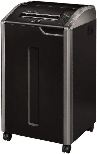 FELLOWES - 5/32 x 1-1/2" Strip, Cross Cut Manual Shredder - 20" Long x 22" Wide x 37" High, Level 4 Security, 30 Gal Wastebasket - All Tool & Supply